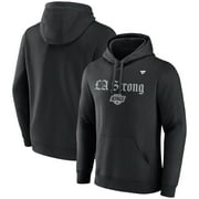 Unisex Fanatics Black Los Angeles Kings LA Strong Fleece Pullover Hoodie